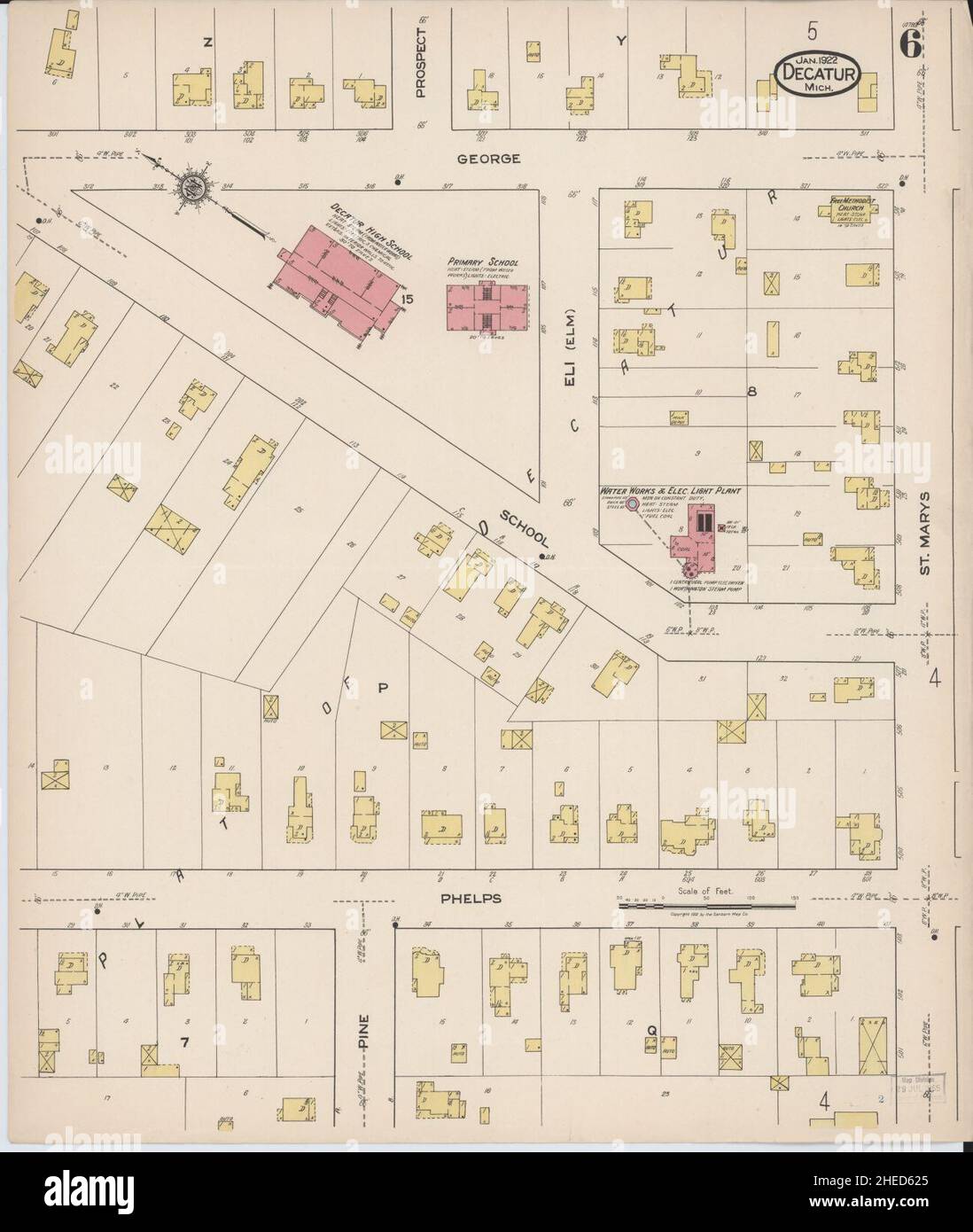 Mapa de decatur michigan fotografías e imágenes de alta resolución Alamy