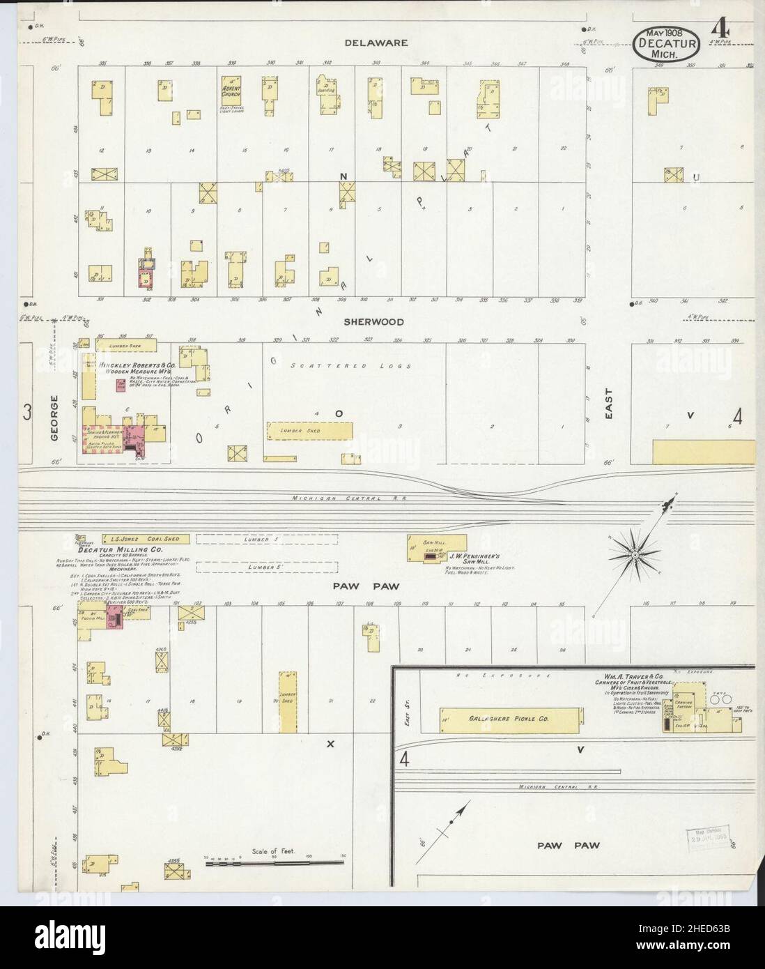Mapa de decatur michigan fotografías e imágenes de alta resolución Alamy