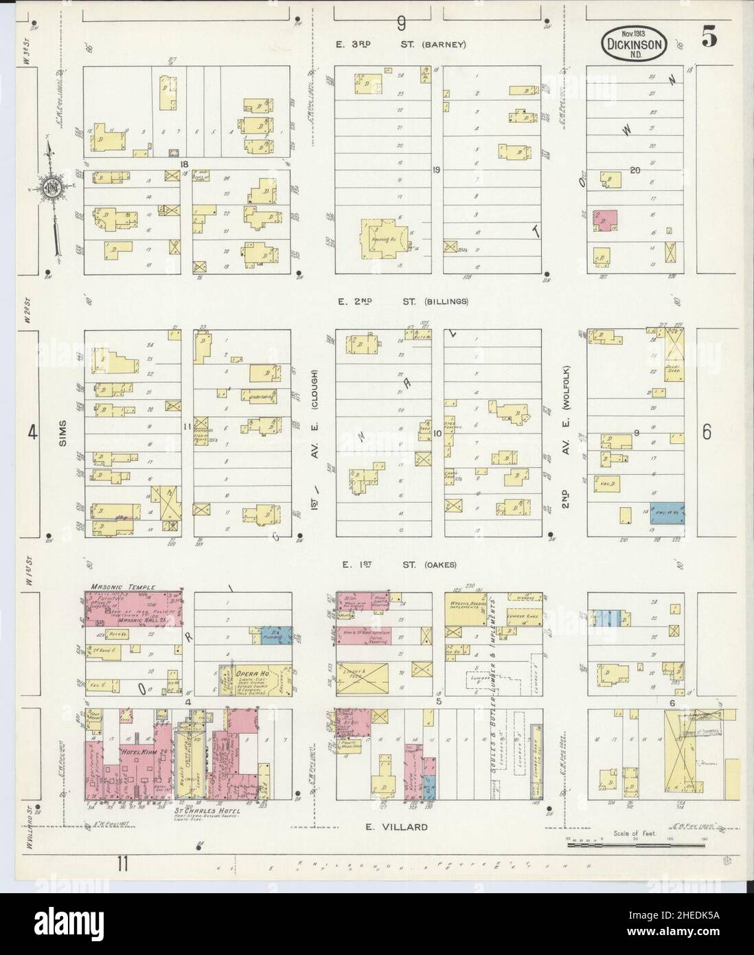Mapa de dickinson dakota del norte fotografías e imágenes de alta resolución Alamy