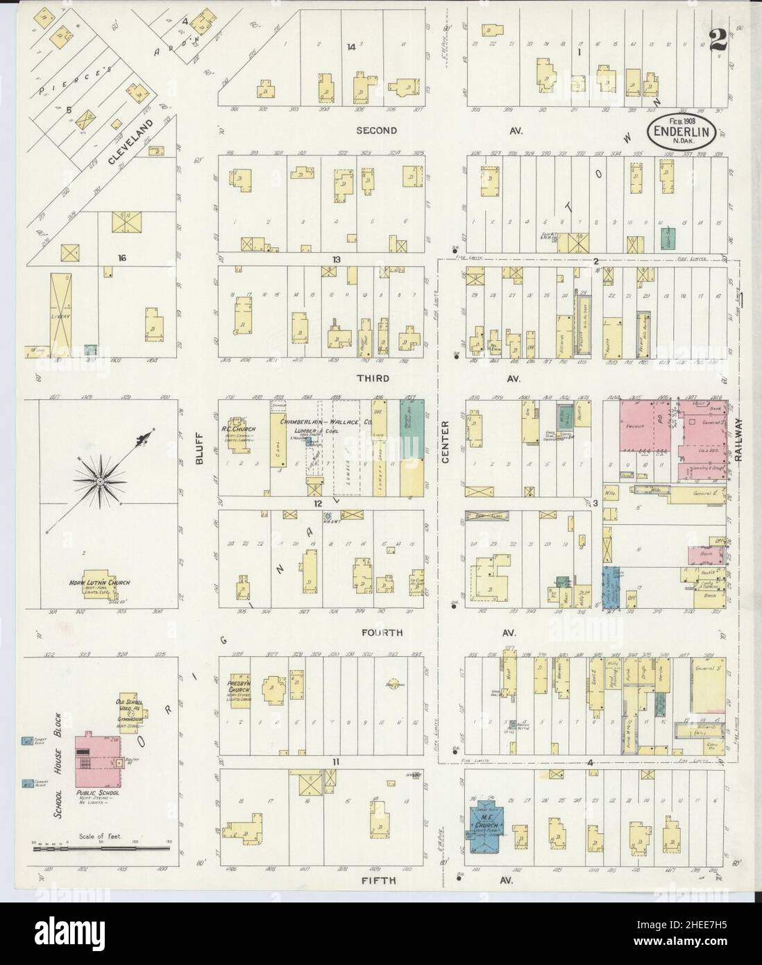 Mapa de enderlin dakota del norte fotografías e imágenes de alta resolución Alamy