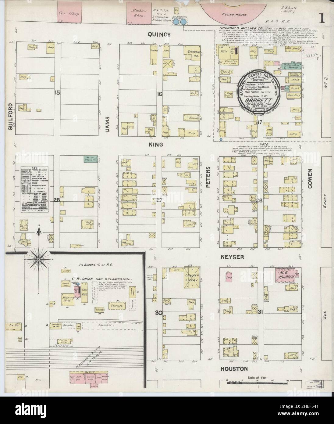 Mapa de garrett fotografías e imágenes de alta resolución Alamy