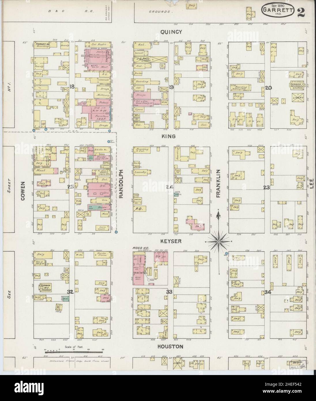 Mapa de garrett fotografías e imágenes de alta resolución Alamy