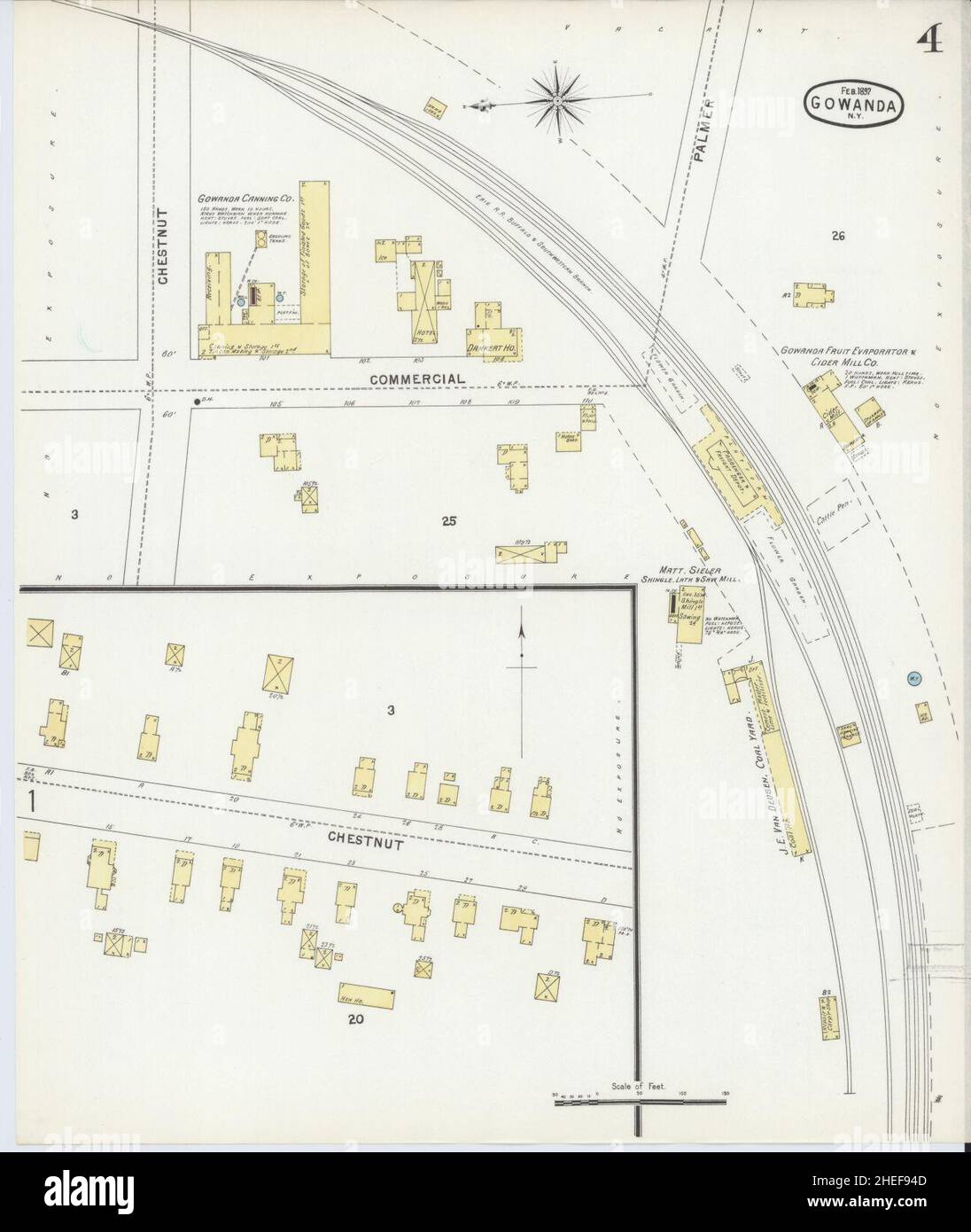 Mapa de gowanda nueva york fotografías e imágenes de alta resolución Alamy