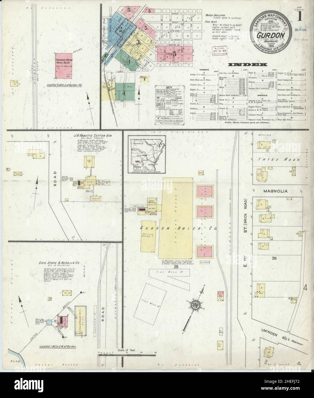 Mapa de gurdon arkansas fotografías e imágenes de alta resolución Alamy