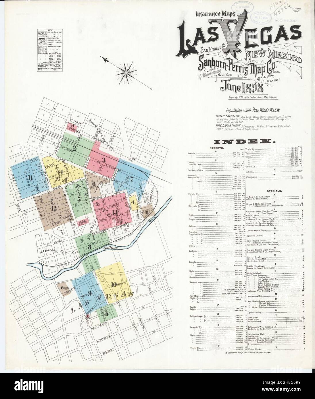 Mapa de las vegas nuevo mexico fotografías e imágenes de alta