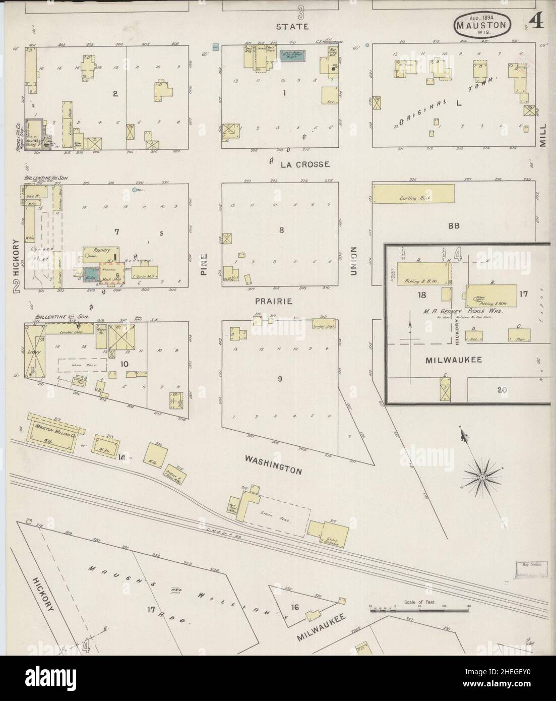Mapa de mauston wisconsin fotografías e imágenes de alta resolución Alamy