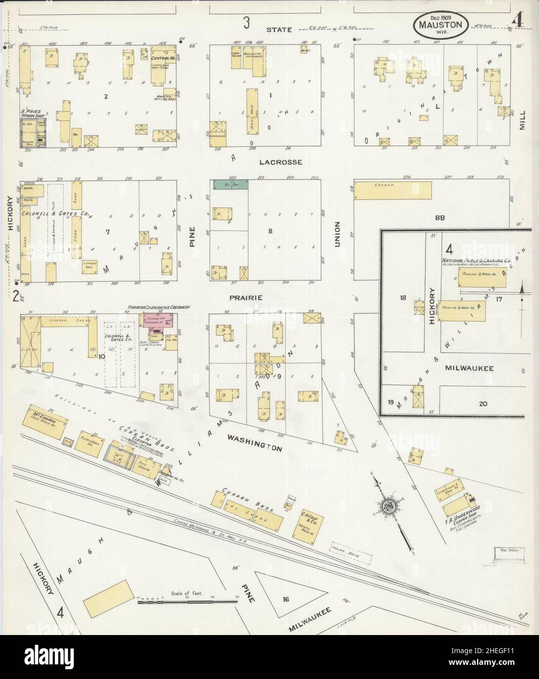Mapa de mauston wisconsin fotografías e imágenes de alta resolución Alamy