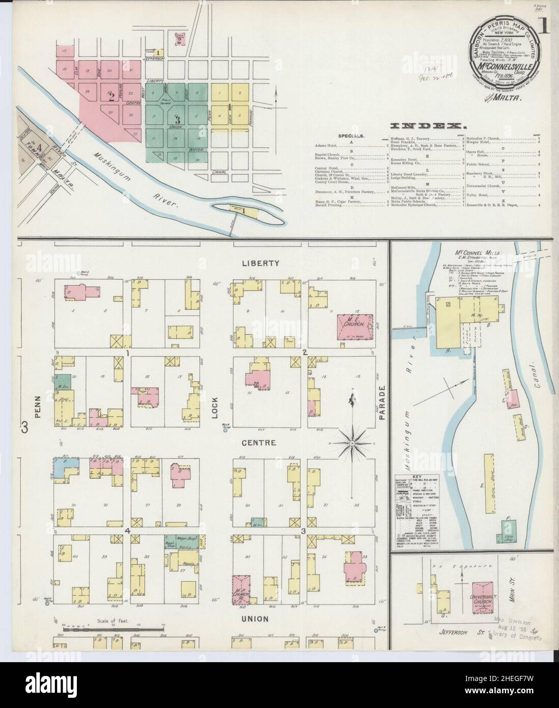 Mapa de mcconnelsville fotografías e imágenes de alta resolución Alamy