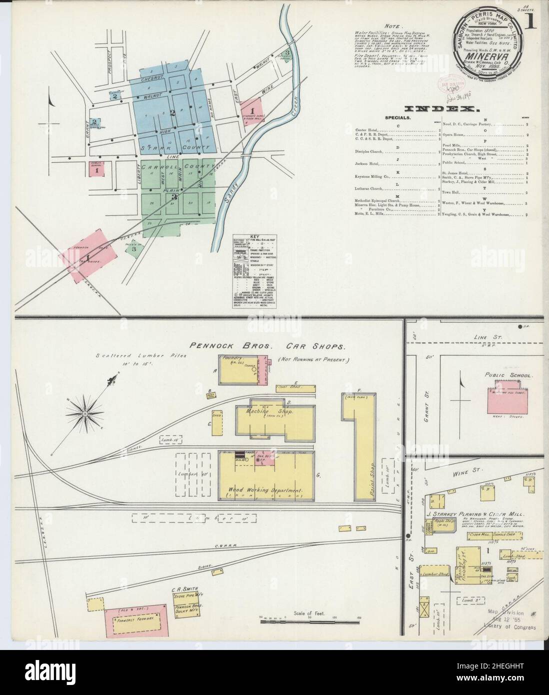 Mapa de minerva ohio fotografías e imágenes de alta resolución Alamy