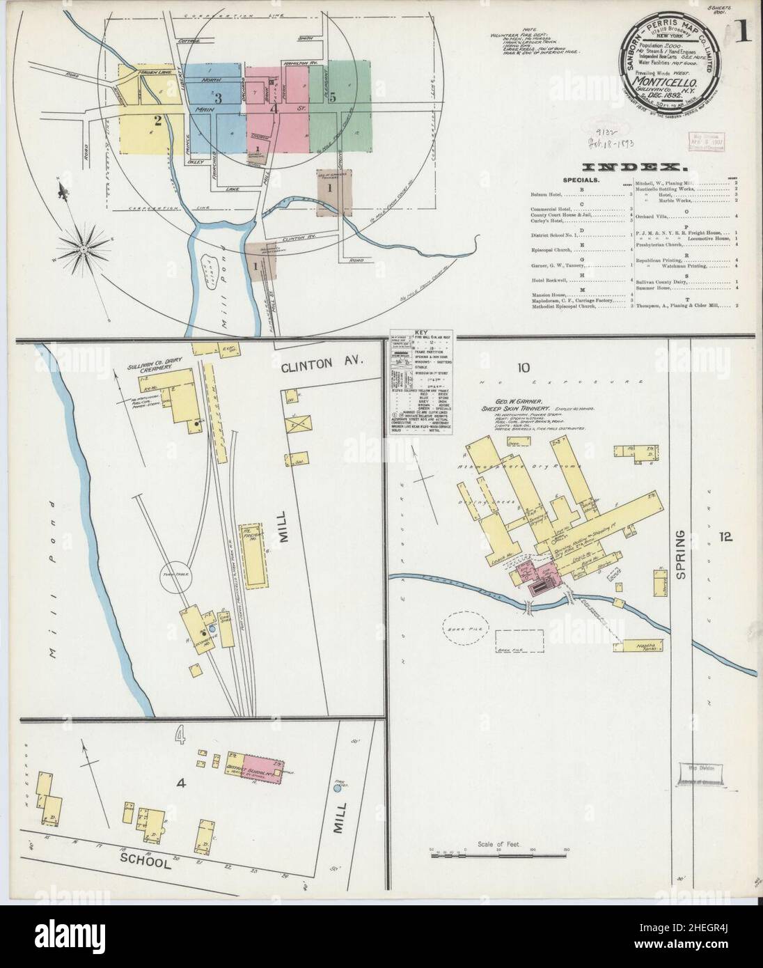 Mappa di monticello new york fotografías e imágenes de alta resolución