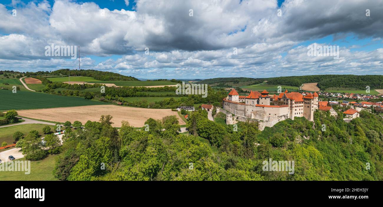 Harburg es una localidad del distrito de Donau-Ries en Swabia. Se encuentra en el valle del Wörnitz entre Nördlingen y Donauwörth. Foto de stock