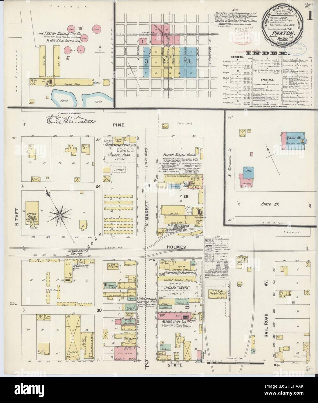 Mapa de paxton illinois fotografías e imágenes de alta resolución Alamy