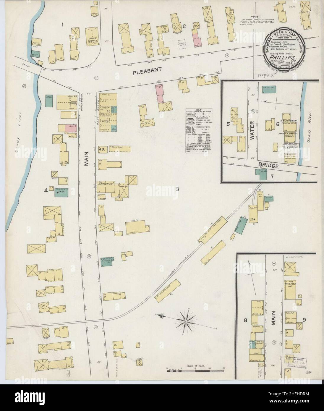 Mapa de phillips maine fotografías e imágenes de alta resolución Alamy