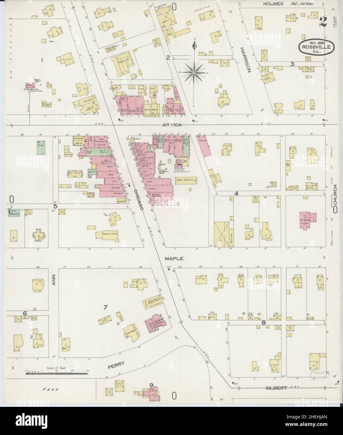 Mapa de rossville fotografías e imágenes de alta resolución Alamy