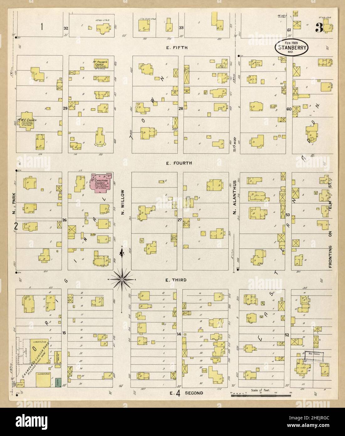 Mapa de stanberry missouri fotografías e imágenes de alta resolución