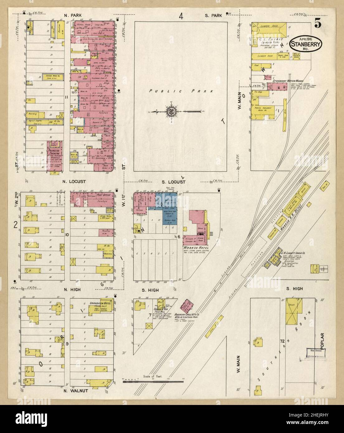 Mapa de stanberry missouri fotografías e imágenes de alta resolución