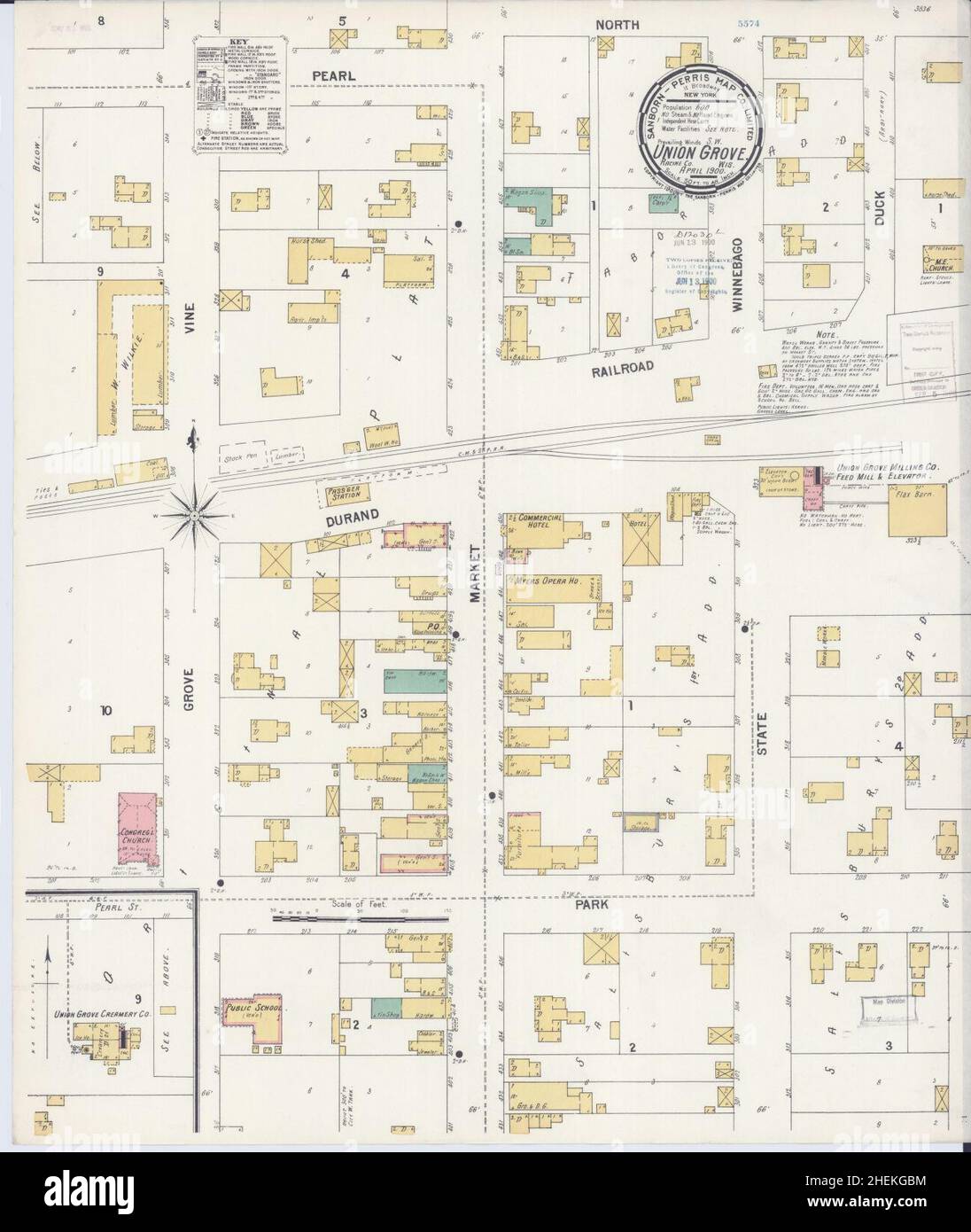 Mapa de union grove wisconsin fotografías e imágenes de alta resolución