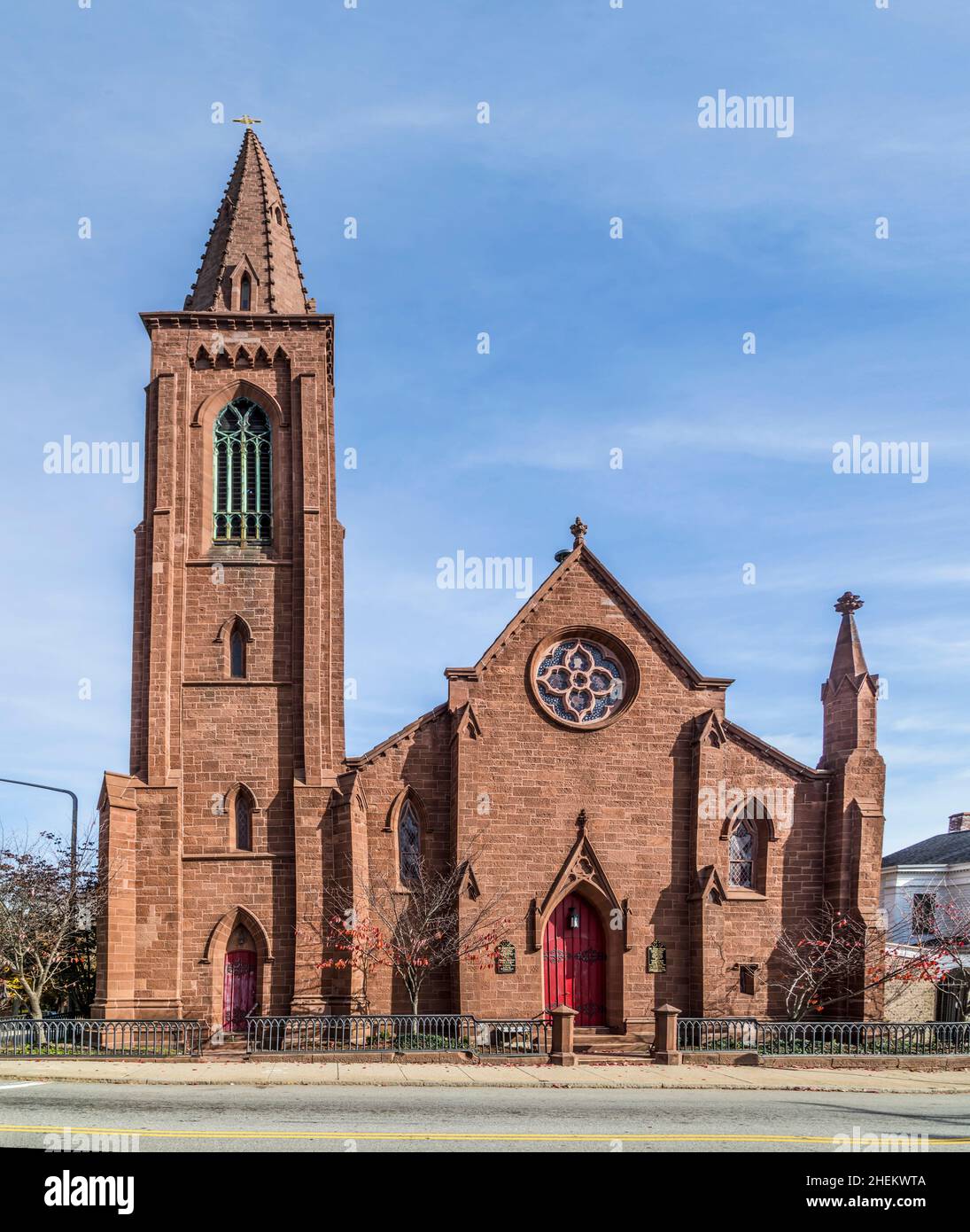 Iglesia Episcopal de St. James en New London, Estados Unidos Fotografía de  stock - Alamy