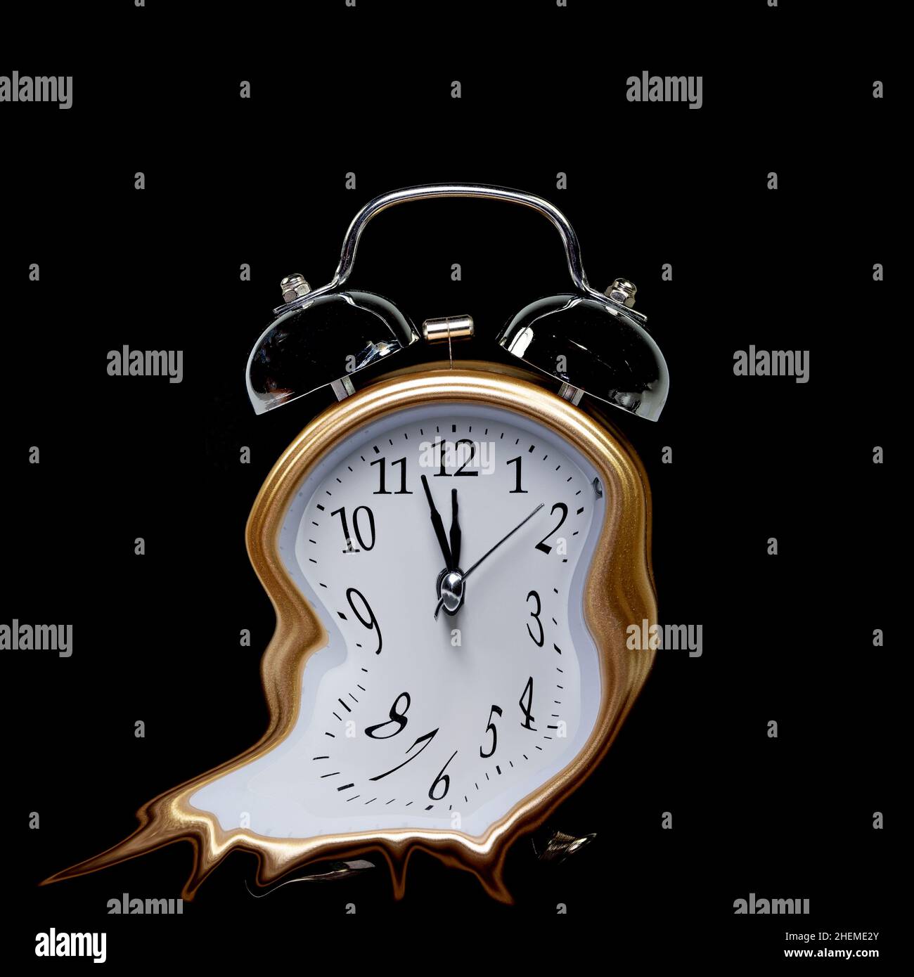 Despertador como símbolo de tiempo transcurrido Foto de stock