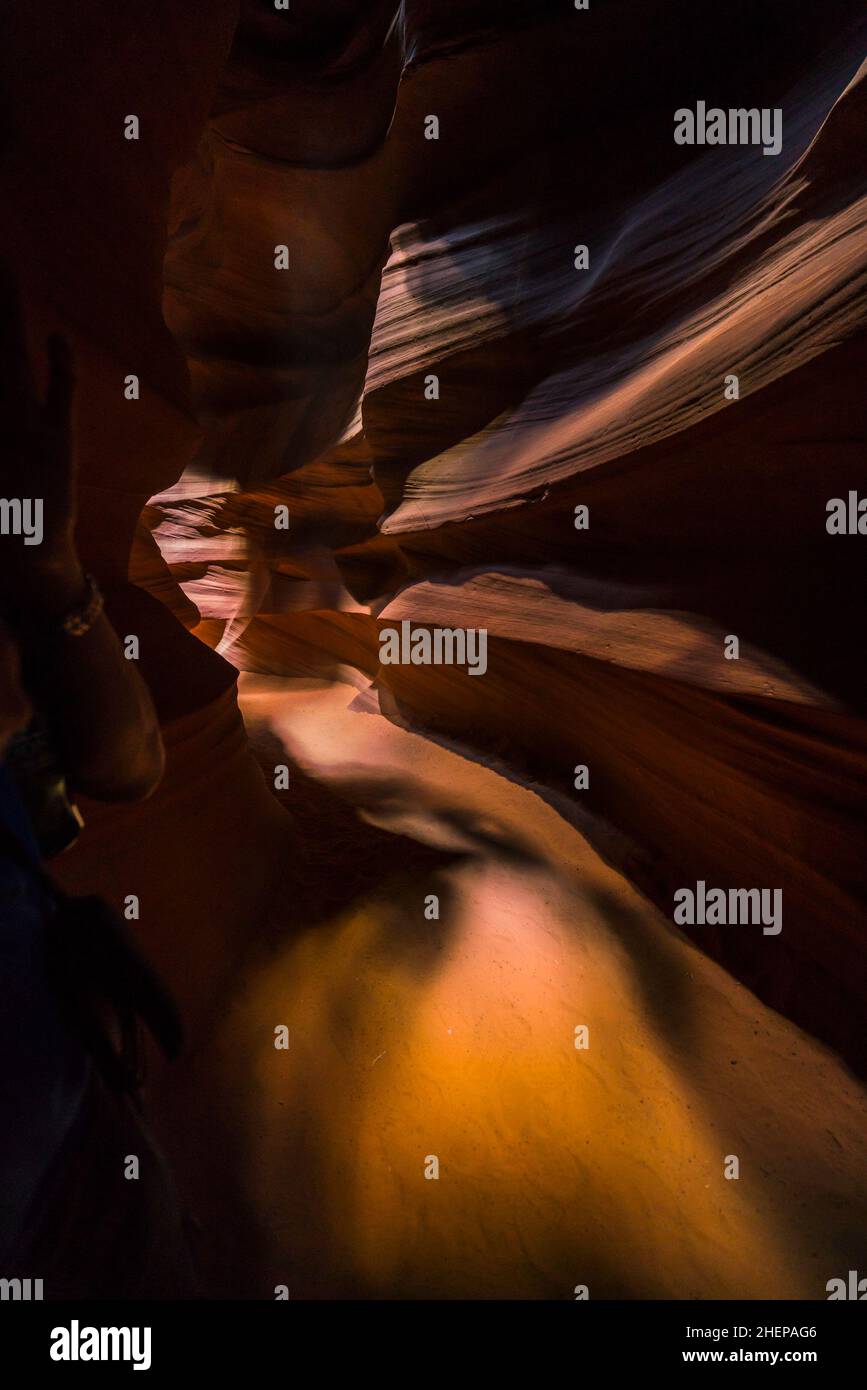 - Bonita de formaciones de arenisca en upper Antelope Canyon, Page, Arizona, EE.UU. Foto de stock