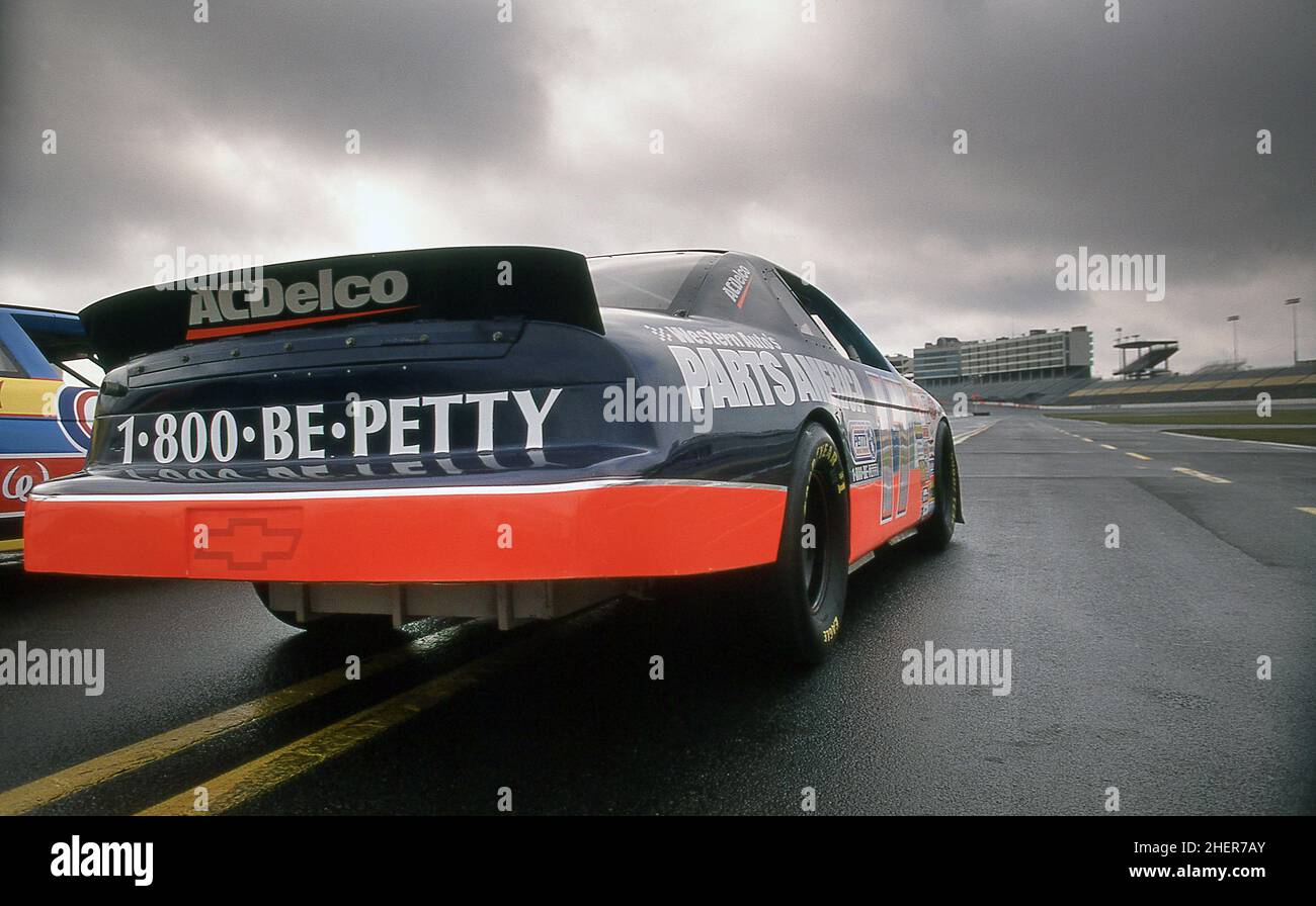 Experiencia de conducción DE NASCA Richard Petty en Harrisburg Speedway, en Carolina del Norte, EE.UU Foto de stock