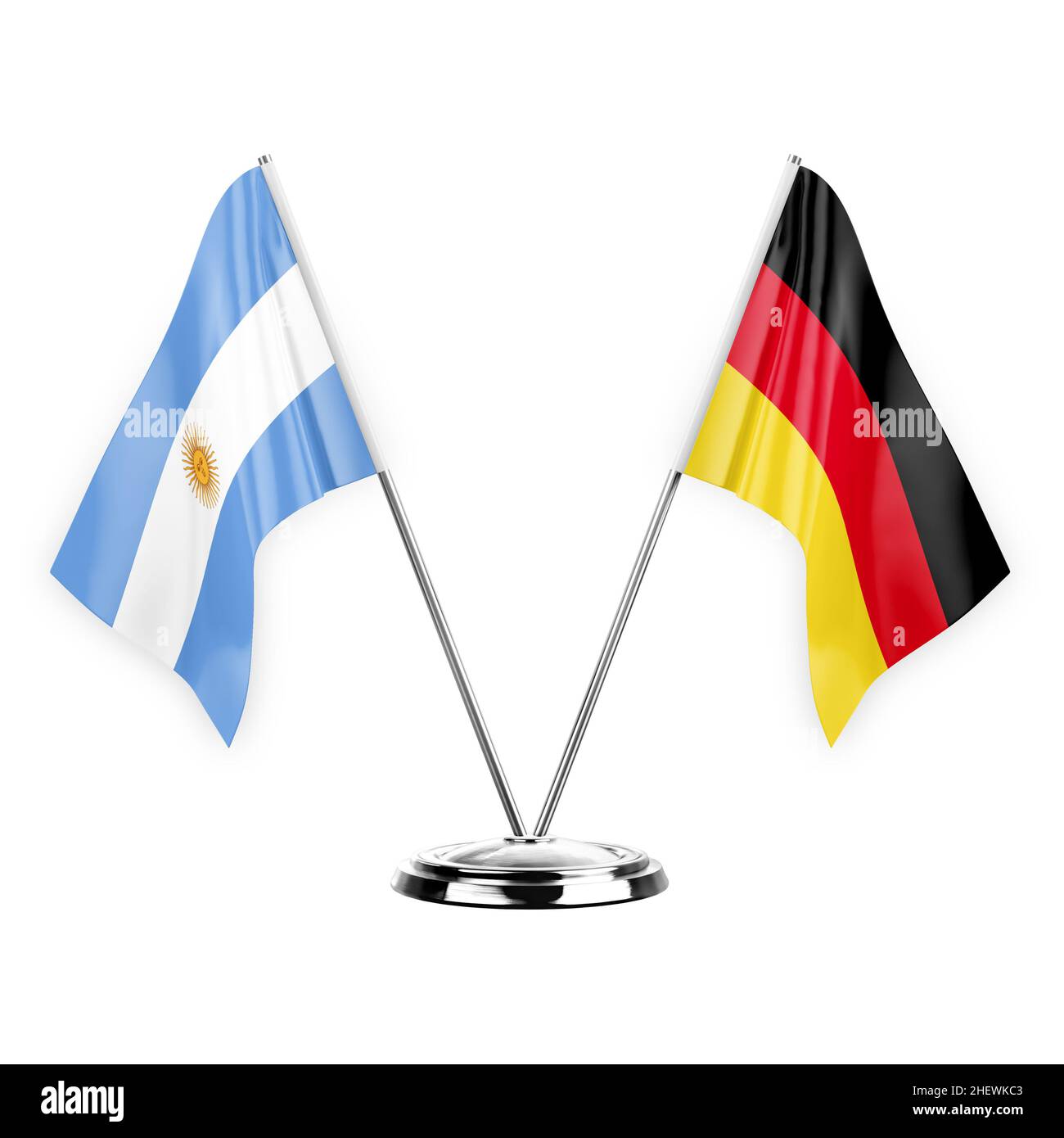 Amistad cadena banderas banderas alemania-argentina 15x22cm