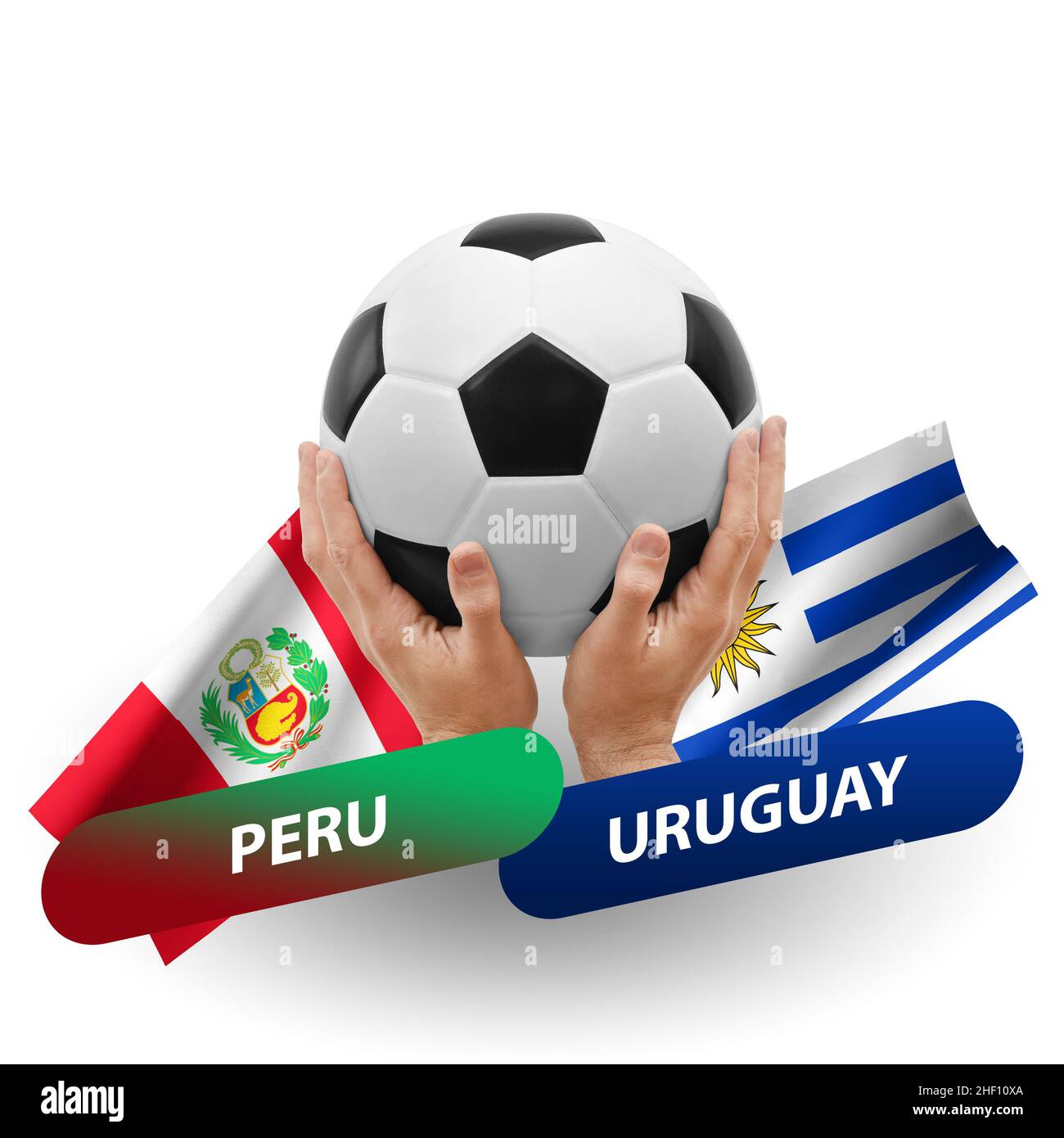 Uruguay Vs. Partidos De Fútbol Perú Pelotas De Cuero En Colores