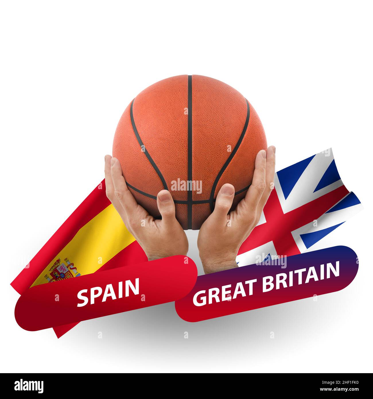 Partido de la competencia de baloncesto, equipos nacionales españa contra gran  bretaña Fotografía de stock - Alamy