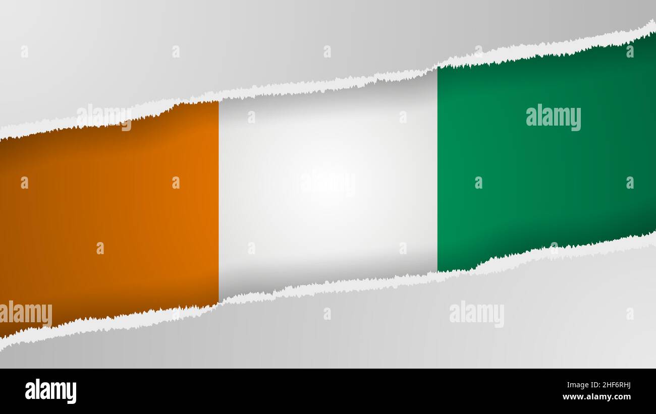 Eps10 Fondo patriótico vectorial con colores de bandera de Costa de Marfil. Elemento de impacto para el uso que desea hacer de él. Ilustración del Vector
