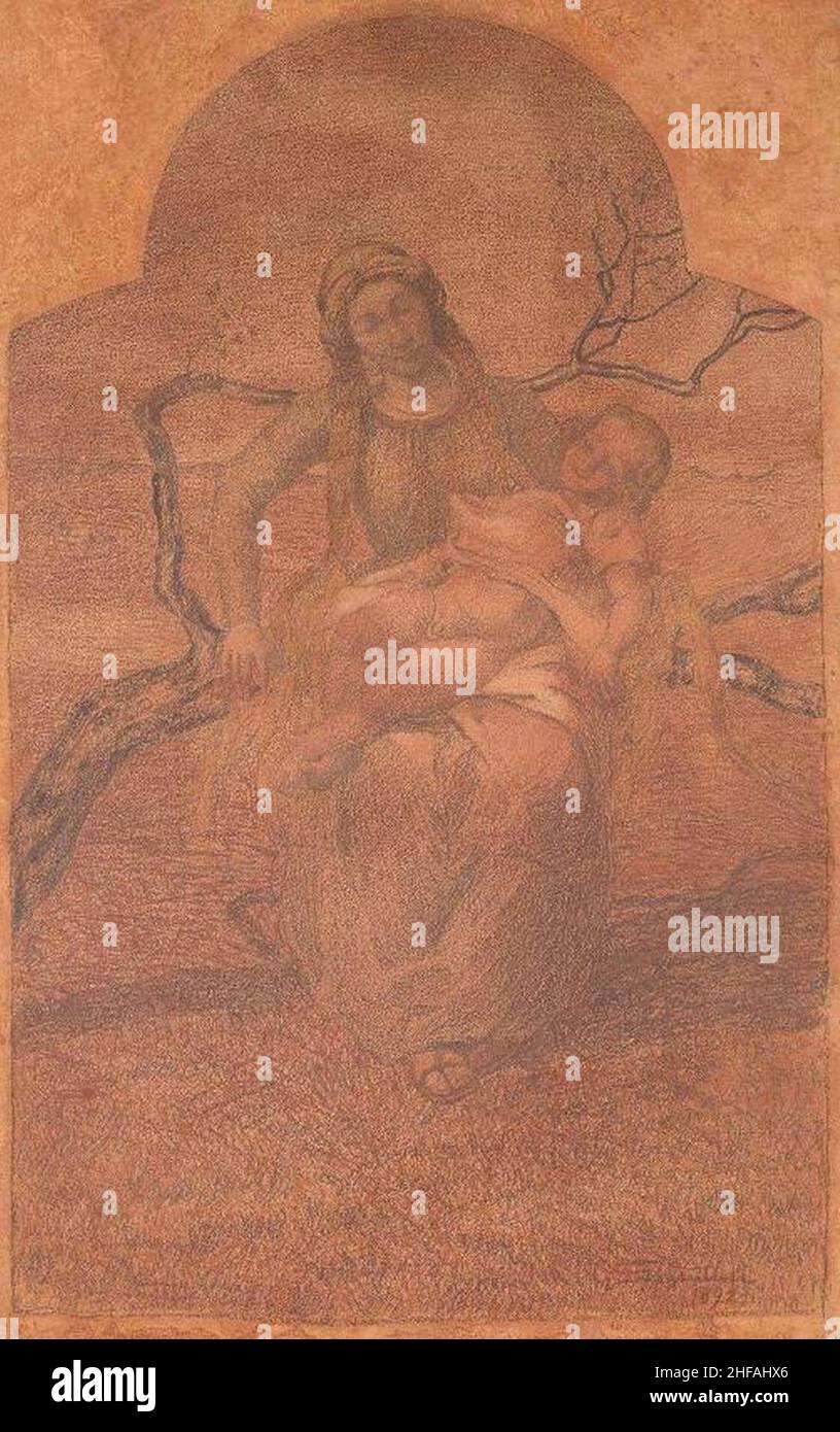 Segantini - Il frutto dell'amore, Z.20140003, 1892. Foto de stock