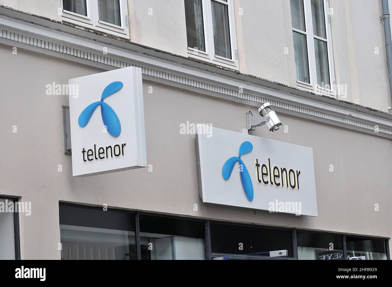 Copenhague /Dinamarca./ 17.Junio 2019/Telenor internet and telef sale compnay en capital danés . . (Foto..Francis Dean / Deanpictures. Foto de stock