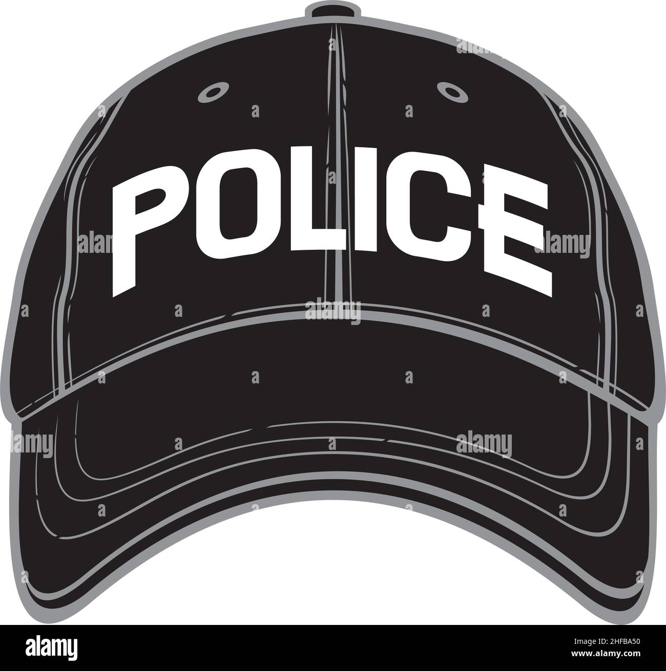 Gorro policia imágenes de stock de arte vectorial