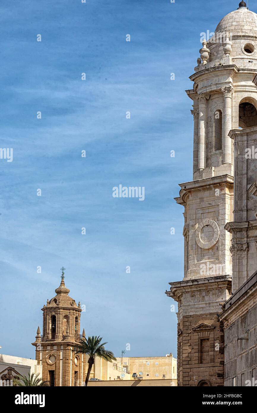 Catedral de Cádiz, España Foto de stock