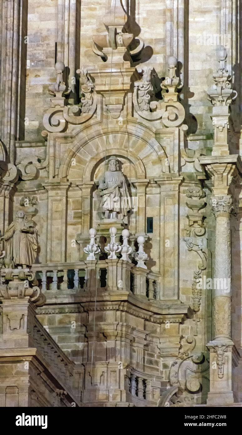 Catedral de Santiago de Compostela Catedral de Santiago de Compostela España Foto de stock