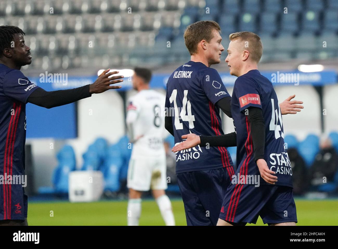 LOVAINA, BÉLGICA 15 DE ENERO de 10 para los jugadores de Oud Hervee