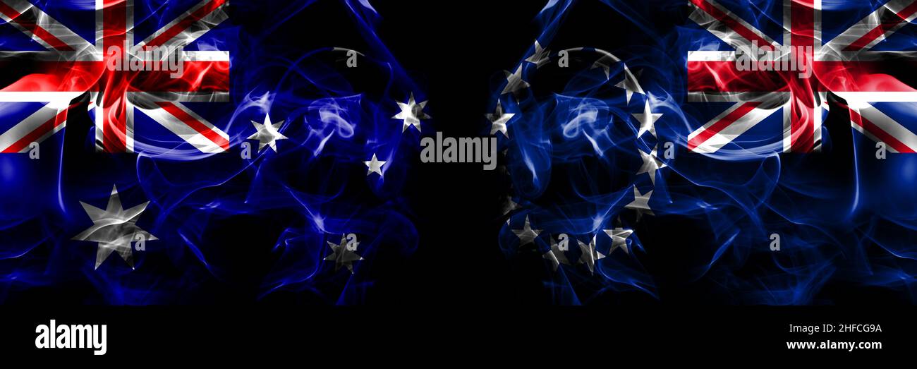 Banderas de Australia, Australia vs Nueva