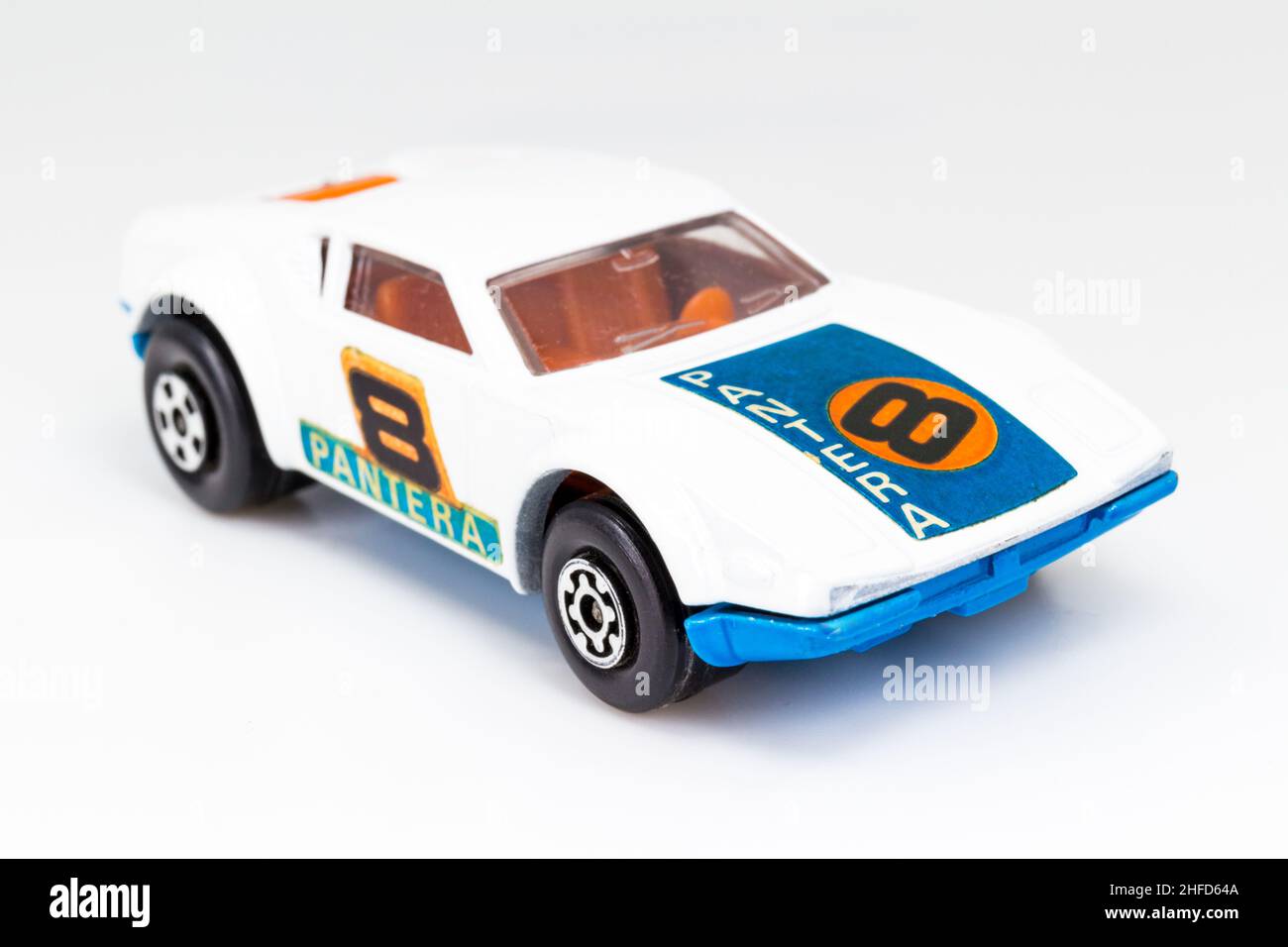 Lesney Products Matchbox modelo juguete coche 1-75 serie no 8 De Tomaso Pantera Foto de stock