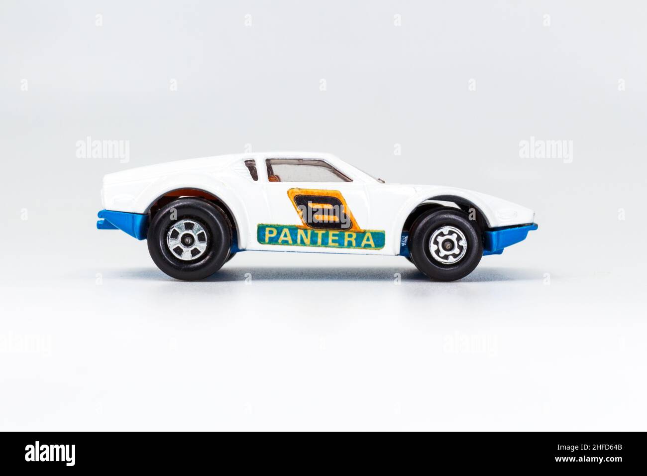 Lesney Products Matchbox modelo juguete coche 1-75 serie no 8 De Tomaso Pantera Foto de stock