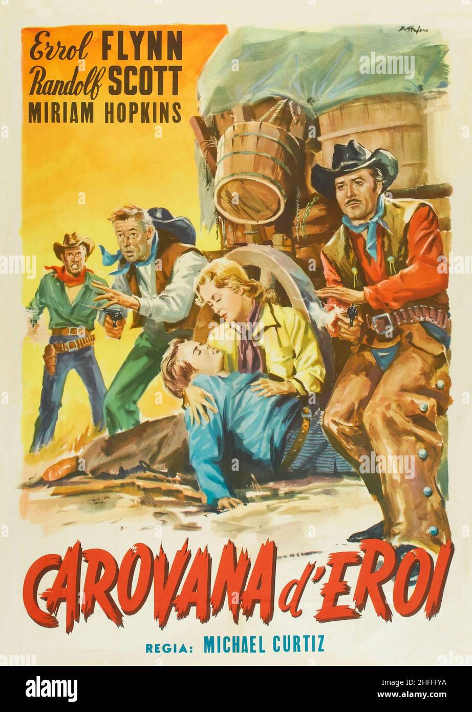 ERROL FLYNN en LA CIUDAD DE VIRGINIA (1940), dirigido por MICHAEL CURTIZ. Crédito: WARNER BROS/PRIMER NACIONAL / Álbum Foto de stock