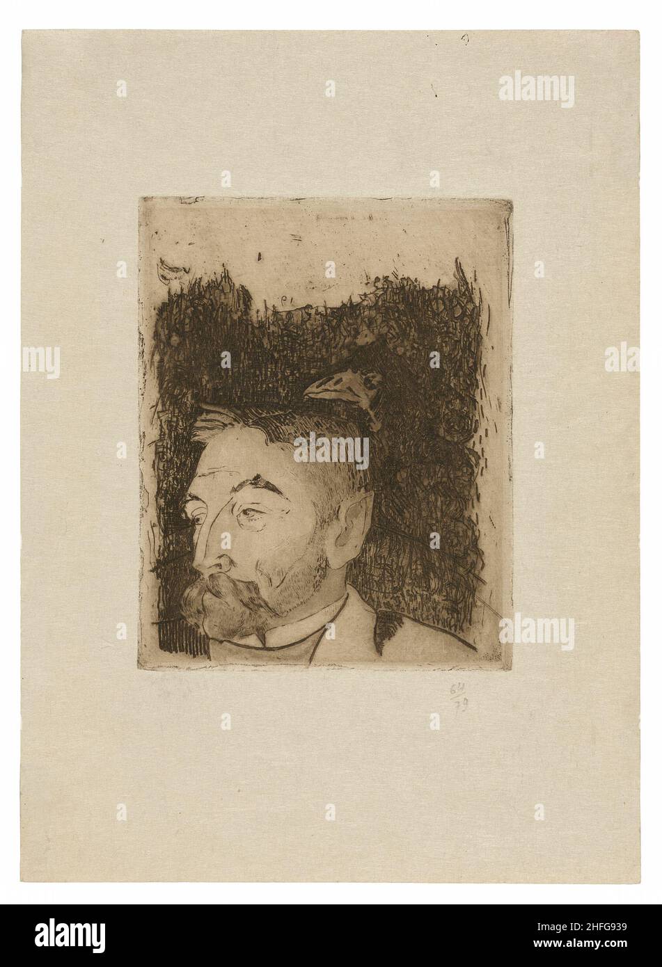 Retrato de St&#XE9;phane Mallarm&#XE9;, 1891, impreso en 1919. Foto de stock