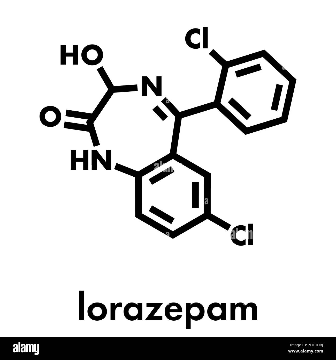 Lorazepam sedantes e hipnóticos (drogas de Clase benzodiazepina