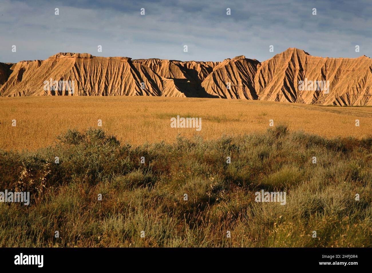 España, Provincia de Navarra, Bardenas Reales, Desierto de Bardenas Foto de stock