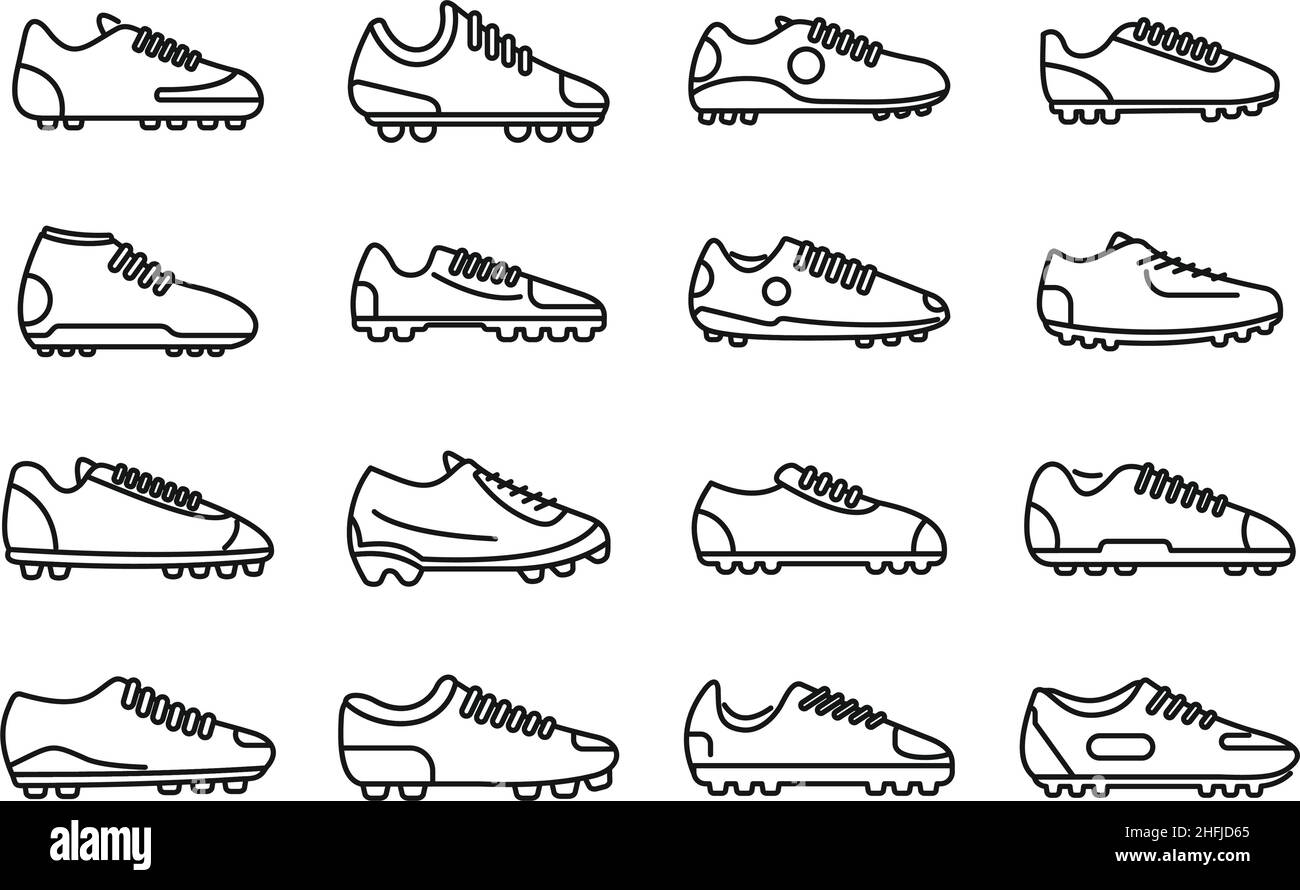 Botines de fútbol botas Imágenes vectoriales de stock - Alamy