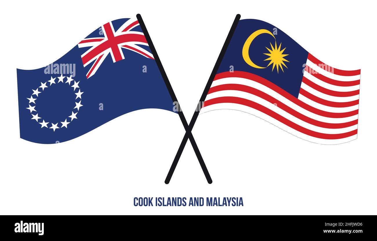 Bandera de las islas cook de malasia Imágenes vectoriales de stock - Alamy