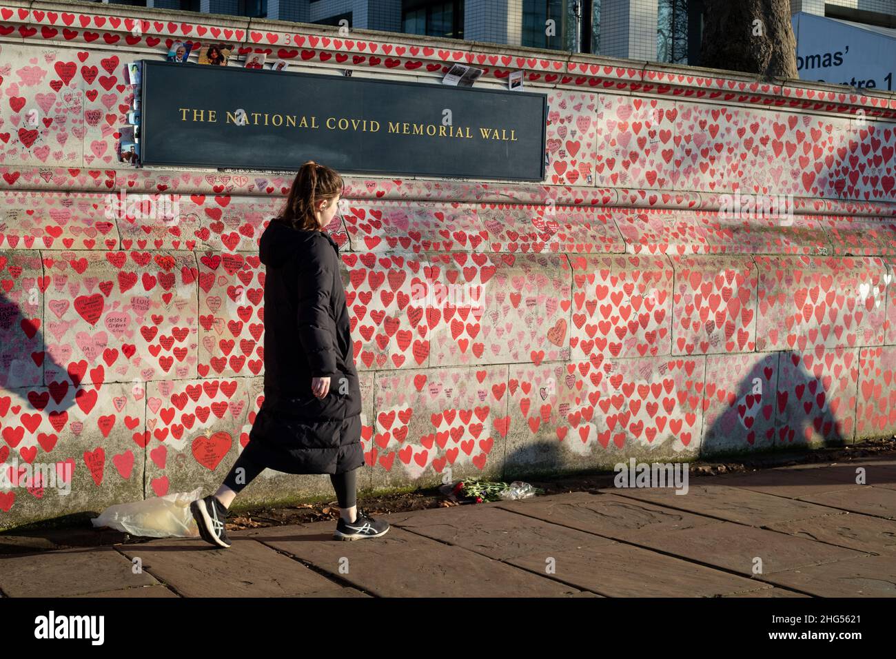 El Muro Nacional de Covid en Londres Foto de stock