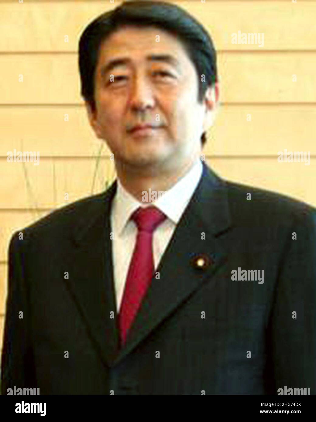 Shinzo Abe 2006 10 19 recortado. Foto de stock