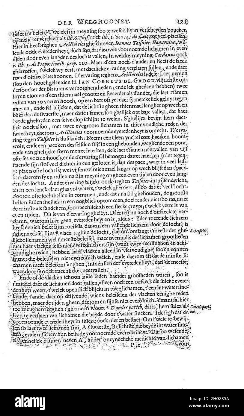 Experimento de cuerpos que caen Imágenes recortadas de stock Alamy