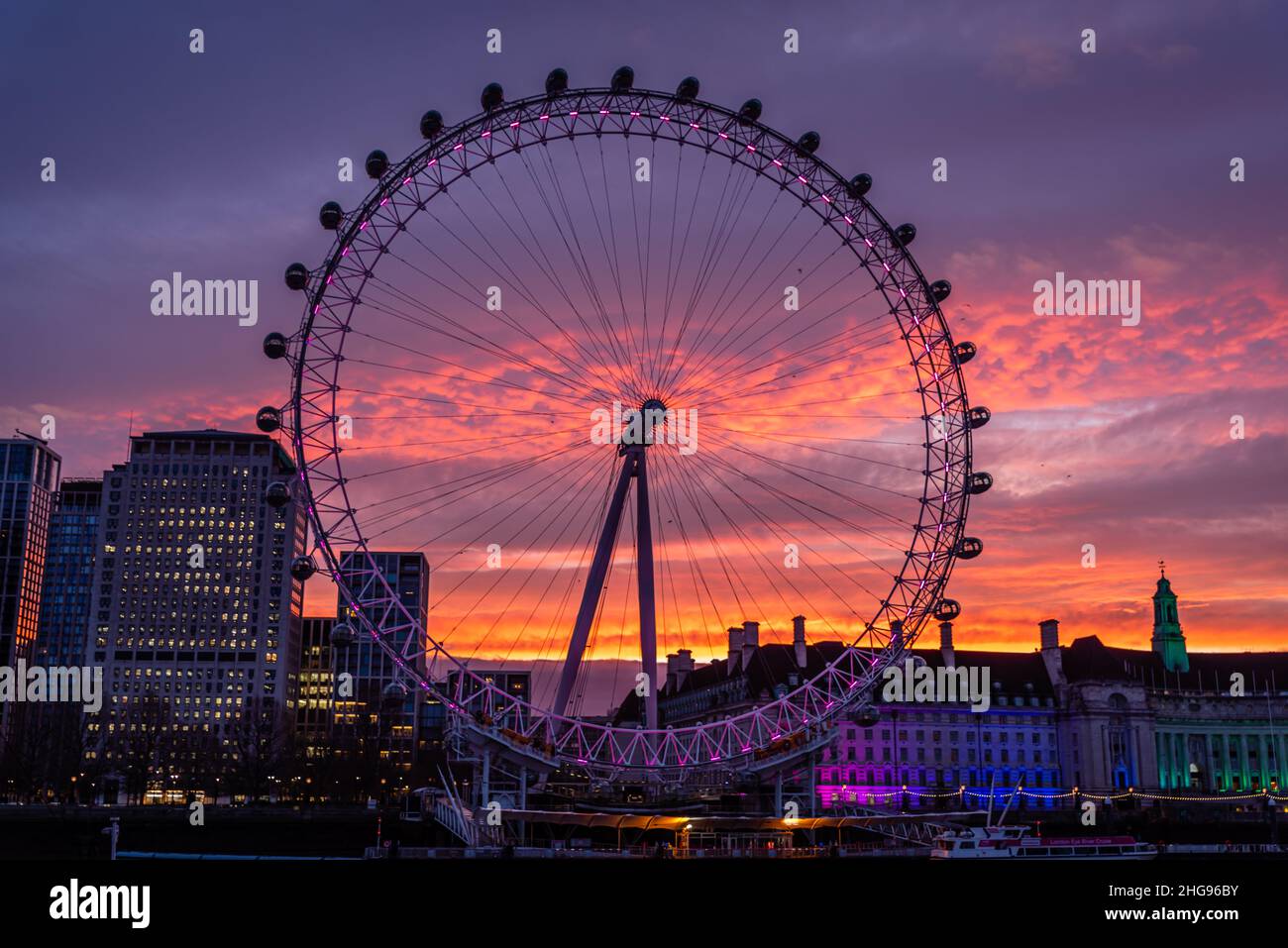 Londres al amanecer Foto de stock