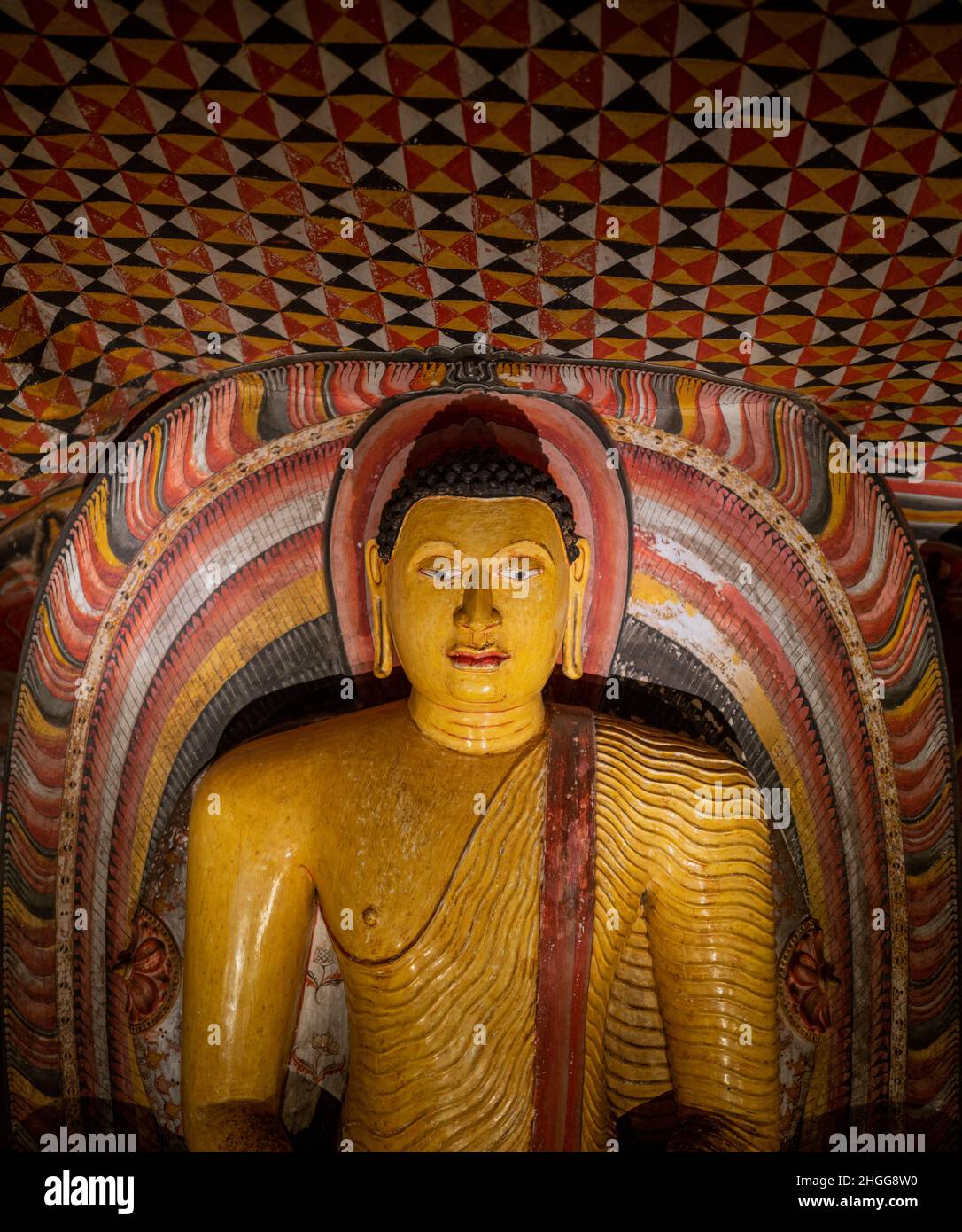 Templo cueva de Dambulla Sri Lanka Asia Foto de stock