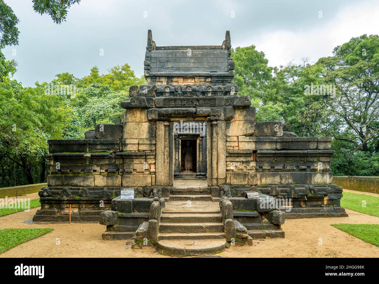 Templo Nalanda Gedige en Sri Lanka, Asia Foto de stock